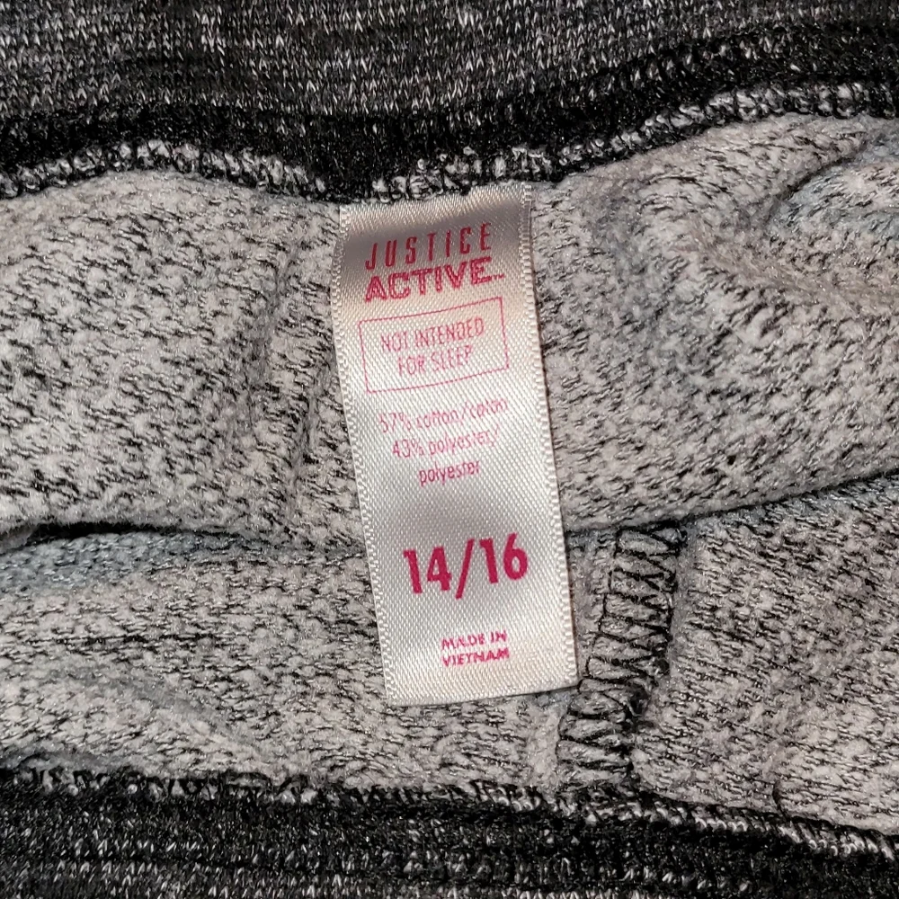 GIRL'S JUSTICE DOLPHIN ACTIVE GREY SHORTS